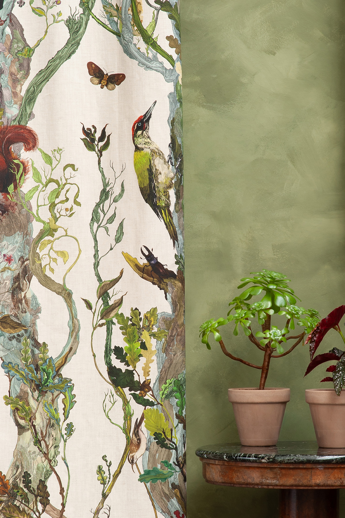 Indie Wood Cotton Linen Fabric / image 2