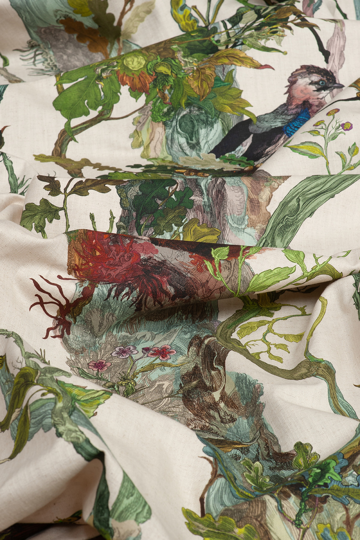 Indie Wood Cotton Linen Fabric / image 3