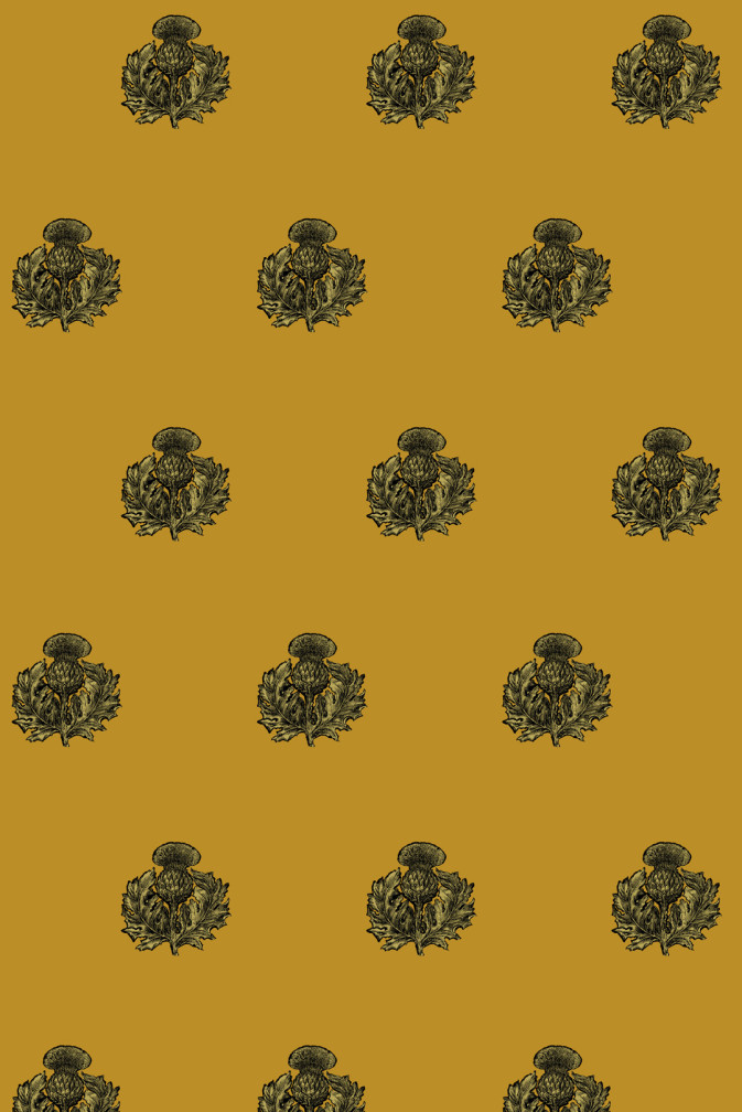 Little Thistle Velvet Fabric
